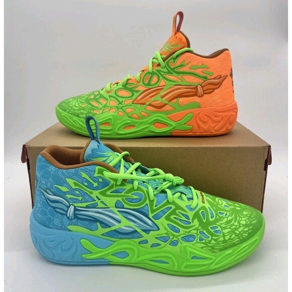 Puma Teenage Mutant Ninja Turtles x MB.04 Leonardo & Michelangelo LAMELO Size 9 main image 13